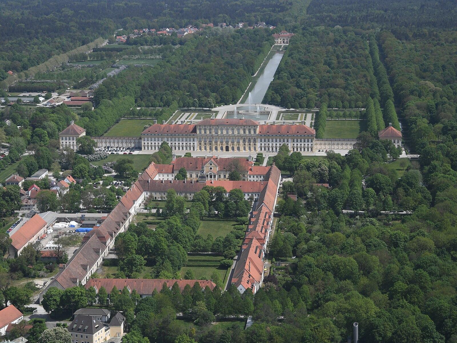 Schlossanlage Schleißheim aus der Luft